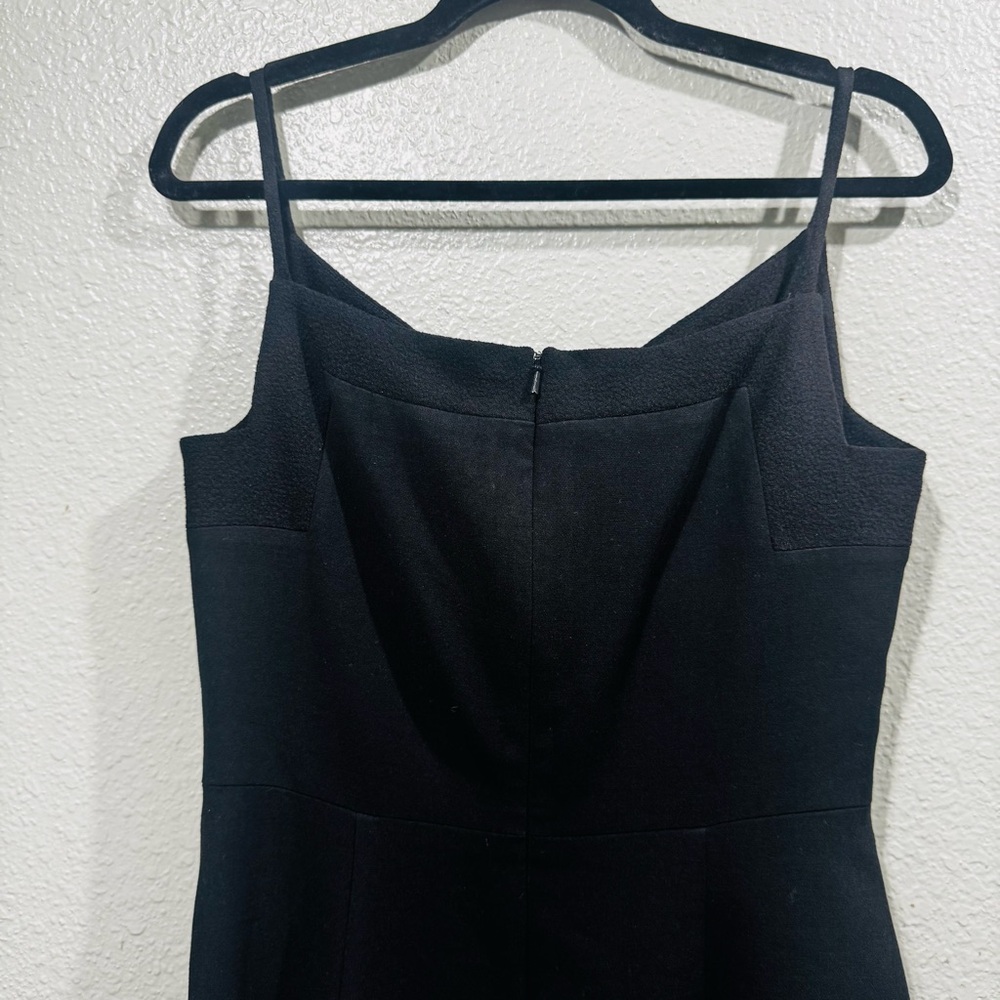 Black Halo Chantal Sleek Black Midi Dress Size 8 - Picture 9 of 16